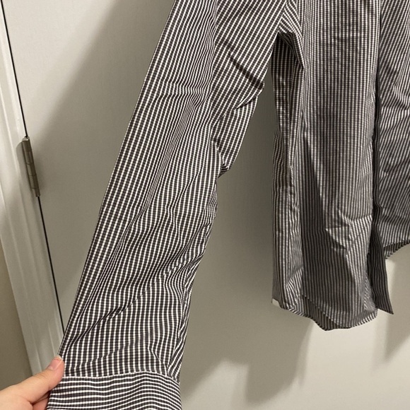 Calvin Klein Mens Button Down Long Sleeve Non Iron Slim Fit Shirt - Picture 5 of 6